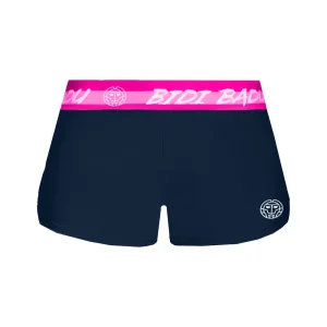 Short 2 en 1 Tiida Tech - Bleu foncé/rose