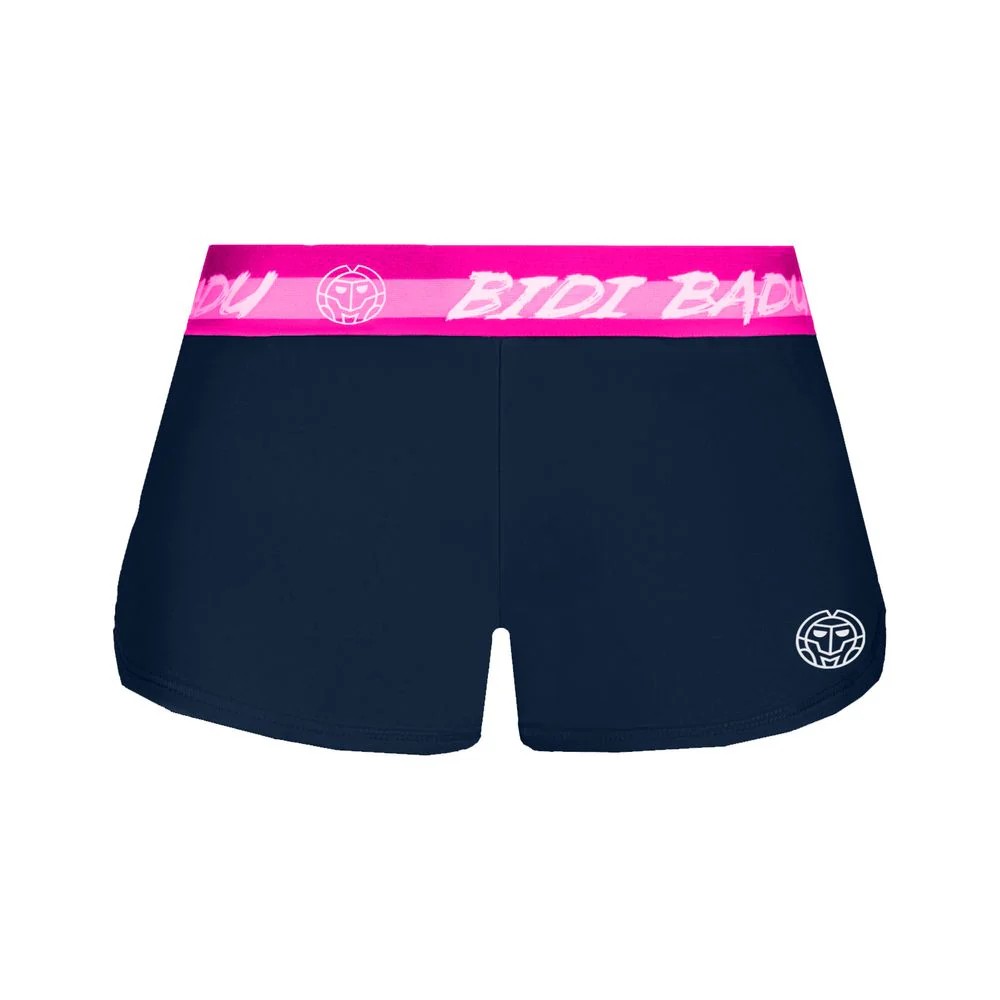 Short 2 en 1 Tiida Tech - Bleu foncé/rose