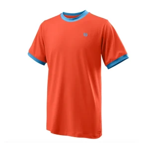 Wilson Solide Team Crew (garçon) - Tangerine Tango/Bleu