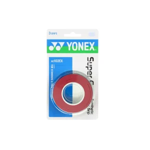 Surgrips Yonex Super Grap (paquet de 3) - Vin rouge