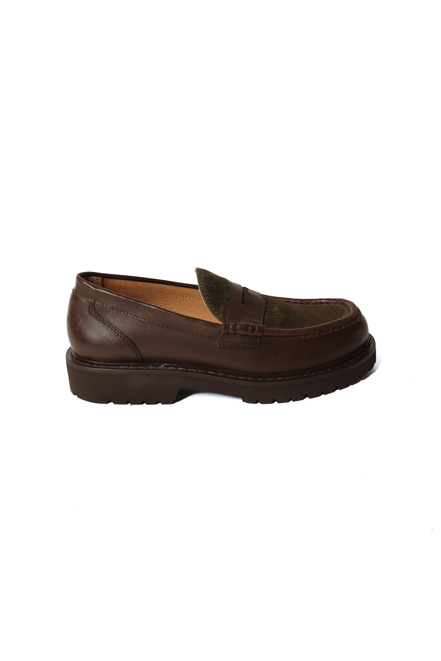 KJORE PROJECT - Suede Loafer Olive – Image 2