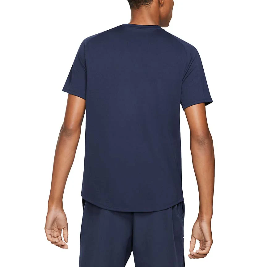 Haut Court Dri-Fit Victory (Homme) - Obsidienne/Obsidienne/Blanc – Image 3