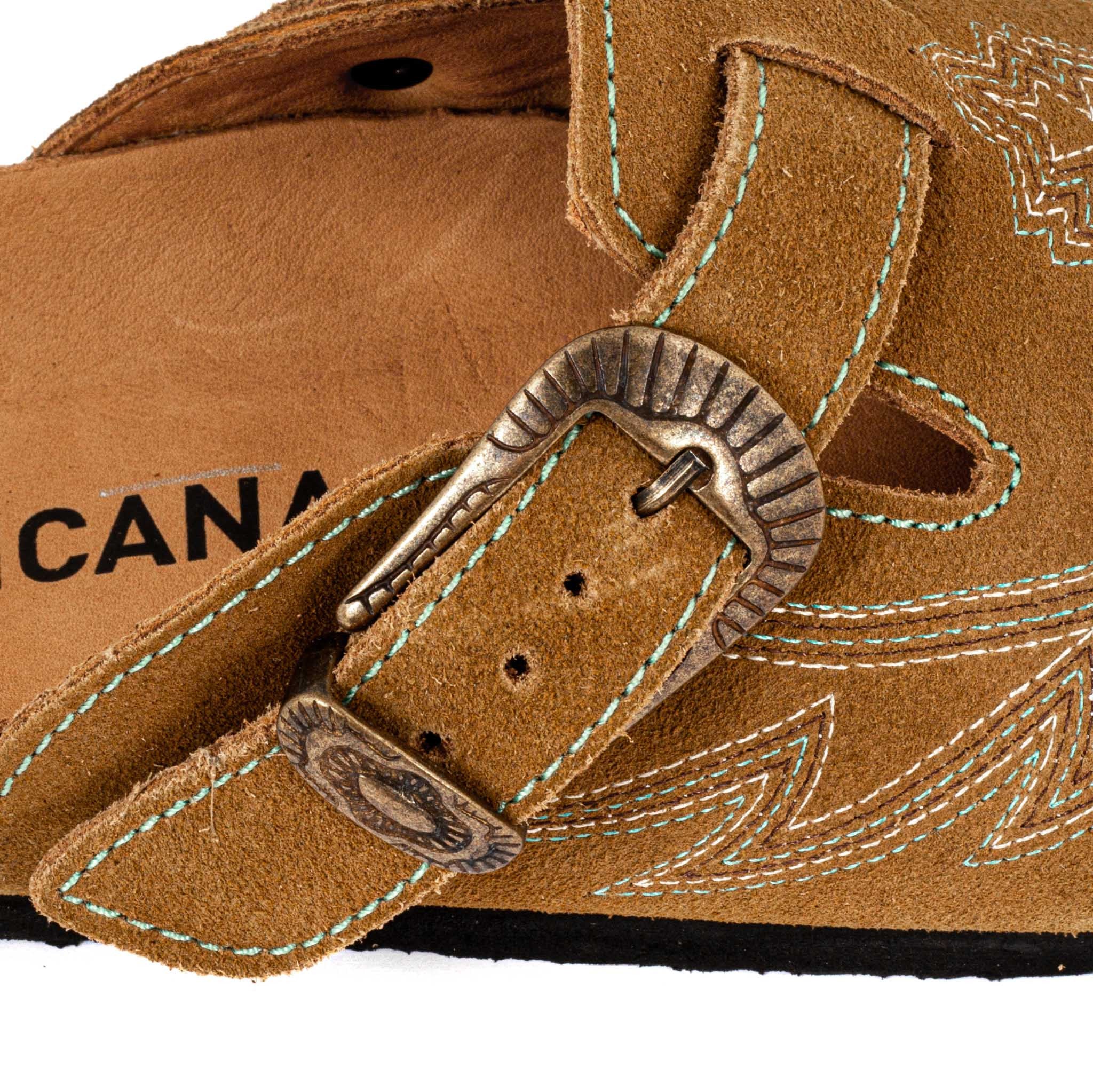 MEXICANA - Sabot Bahia Suede Camel – Image 3