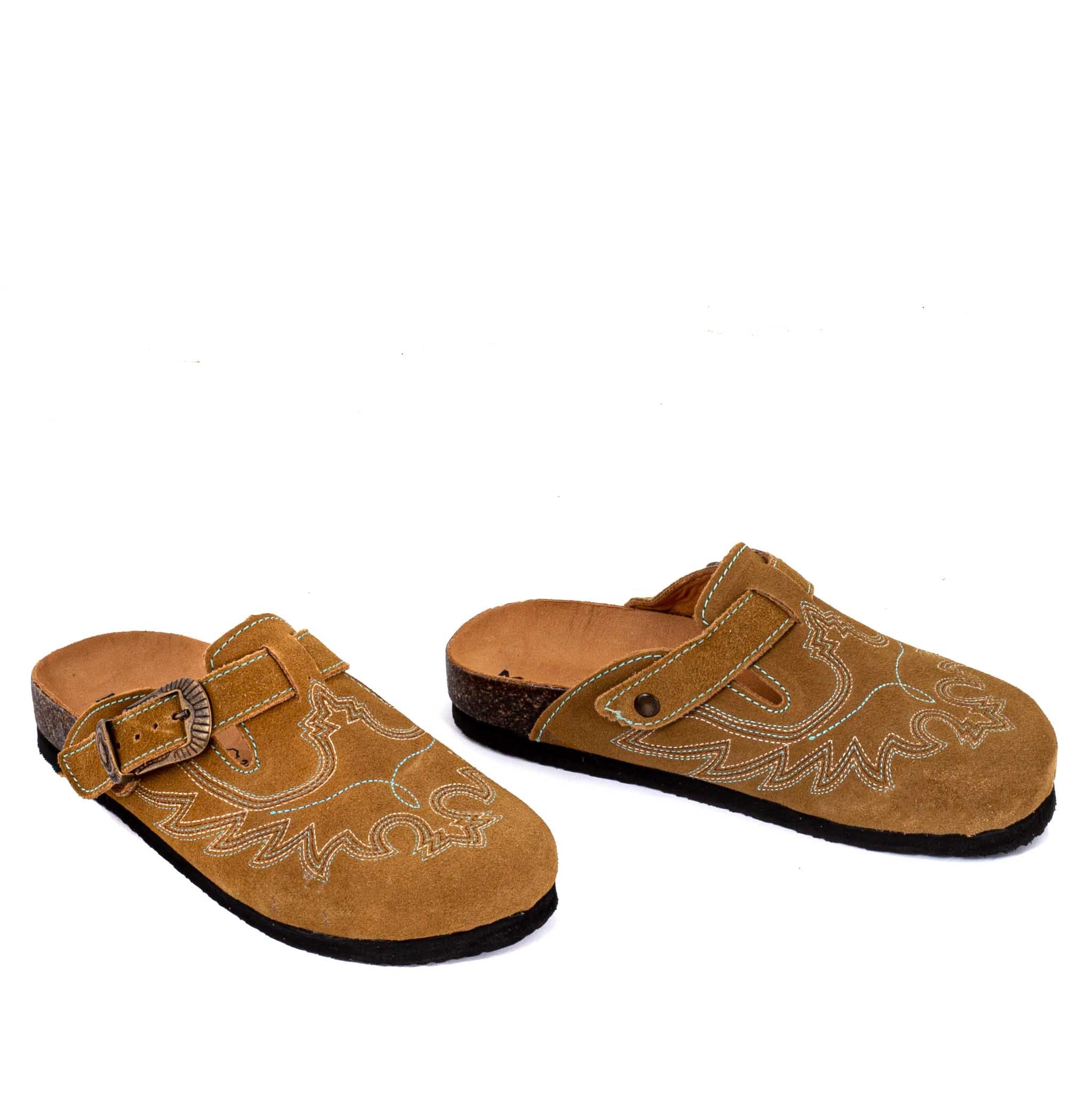 MEXICANA - Sabot Bahia Suede Camel Men Size – Image 6