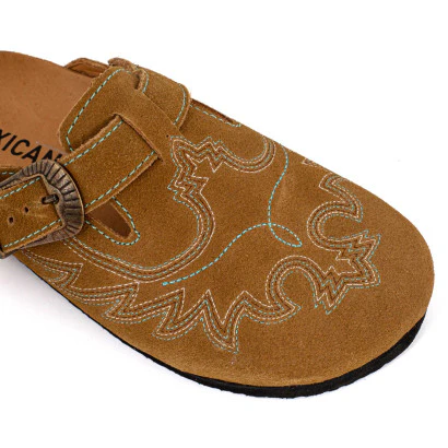 MEXICANA - Sabot Bahia Suede Camel – Image 4